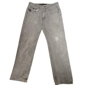Rocawear Jeans Mens 32x32 Classic Fit Denim Distressed Relaxed Streetwear Pants‎